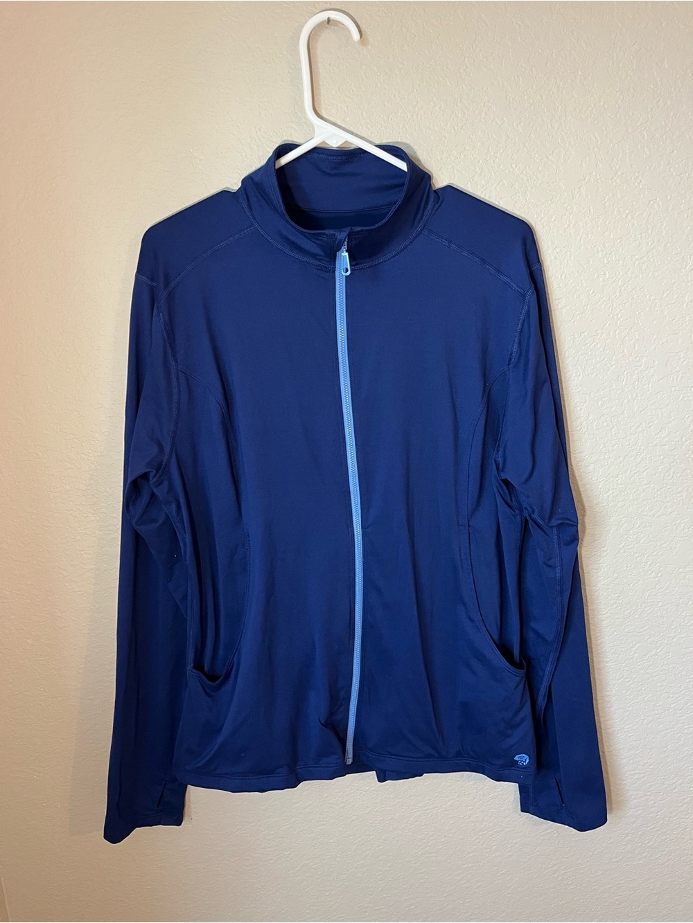 Mountain Hardwear Women’s XL Blue Full Zip Performance Jacket Stretch Running